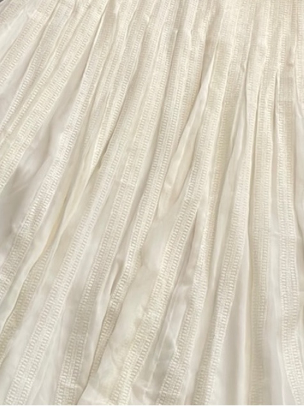 J.Crew Ivory Embroidered Midi Chiffon Fit and Flare Dress Size 10 - Picture 6 of 10